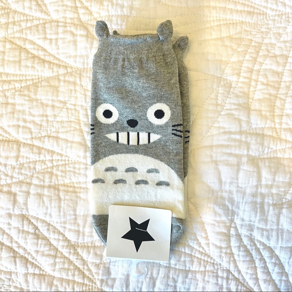 Totoro socks with ears